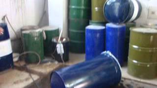Drum Durability Test: Horizontal Drop Test on 230L Conical Drum
