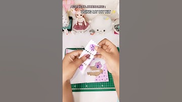 Aesthetic Journaling -Using my own journal kit | #diy #journal #shorts