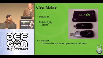 DEF CON 18 - Pierce, Goldy, aSmig & sanitybit - WiMAX Hacking 2010