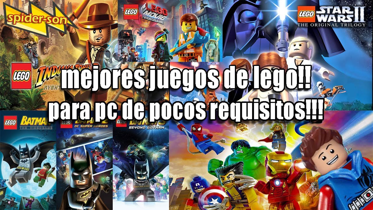 5 JUEGOS DE LEGO PARA PC DE POCOS REQUISITOS / SPIDER-SON - YouTube