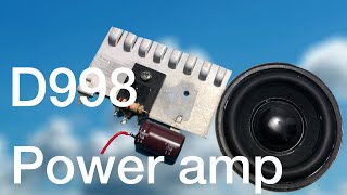 Power Amp D998 Transistor #power_amp #ขยายเสียง #D998