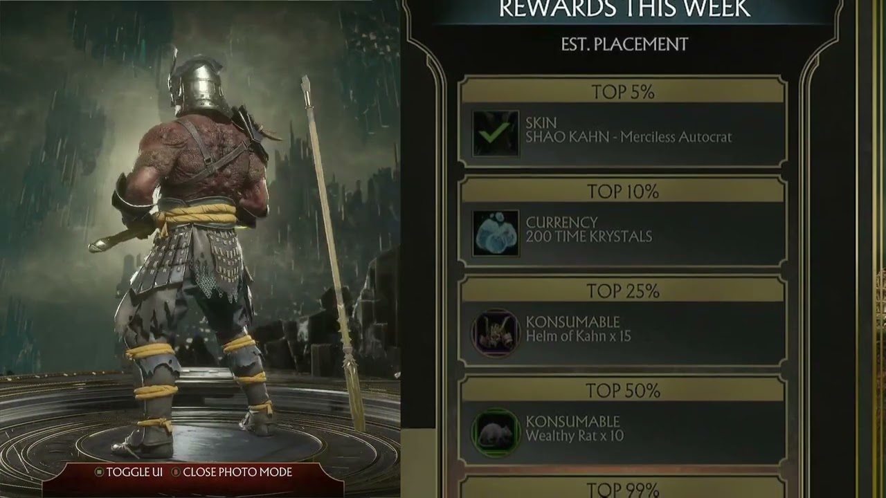 Mortal Kombat 11 Race against time rewards 09/27/2022 10/04/2022