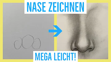 Wie zeichnet man eine Nase für Anfänger?