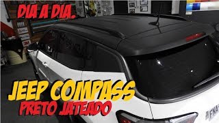 Sabadão com teto Focus Black Piano mais teto Jeep Compass preto jateado