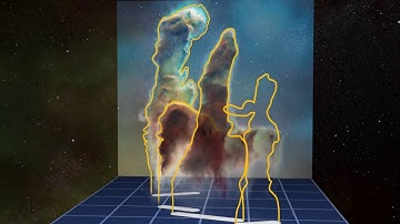 3D data visualisation of the Pillars of Creation