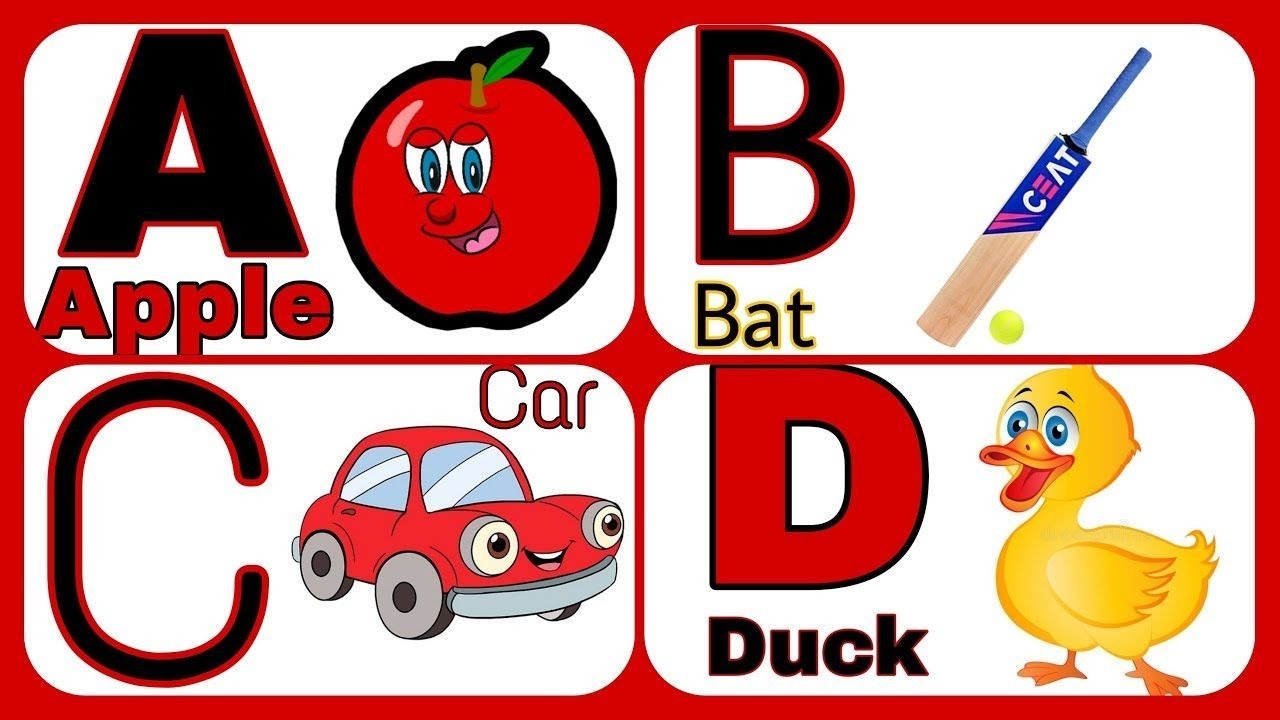 A for apple b for ball alphabet learning for kids|| abc song|| ABCD for ...