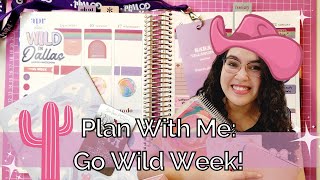 Go Wild Week Spread | Erin Condren Life Planner