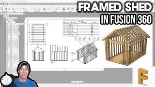 Modeling a FRAMED SHED in Autodesk Fusion 360