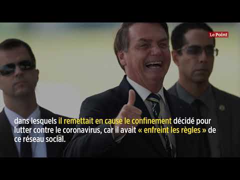 Coronavirus: deux tweets anticonfinement de Bolsonaro supprimés par Twitter Coronavirus: deux tweets anticonfinement de Bolsonaro supprimés par Twitter