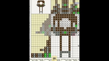 Nonogram Solve: 13x17 Minecraft Villager Outpost (No Commentary)