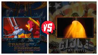 Cartoon Movie Showdown | Transformers G1 The Movie 1986 VS G.I. Joe The Movie 1987