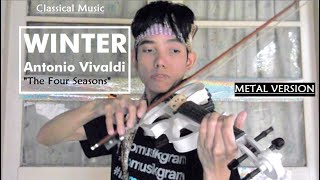 Winter antonio Vivaldi Violin Metal Cover  Adisantosa