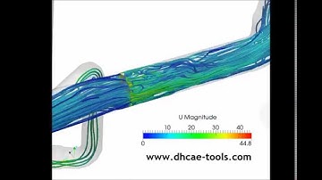 Vortex shedding performed by DHCAE Tools GmbH