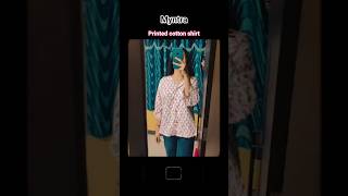 Printed Cotton shirt#shopping#oversized#myntrafinds#review#shirt#shortsvideo