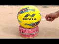 2000 Firecrackers vs Football experiment || Football survive or not || Experiment king