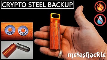 Crypto Security & Cold Storage | Build your own DIY Crypto Steel for Cheap.
