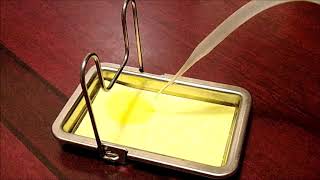 ハンダゴテのスポンジST-30SP(ST-30用)が水で膨らむ様子