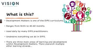 TA/SSA Training EYFS - Development Matters & Making Observations in EYFS part 1