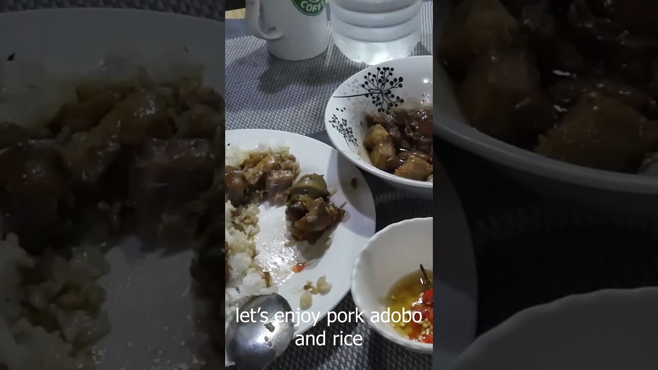 The Perfect Adobo and Rice for Late Night Dinner 