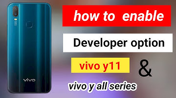 How to enable  developer option  on vivo  y11. How to  on Developer  option  on  vivo  y all series