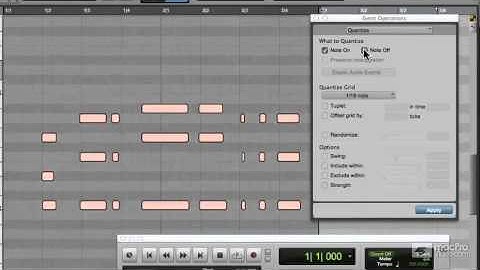 Pro Tools 10 111: Exploring Tracks - 31 What to Quantize