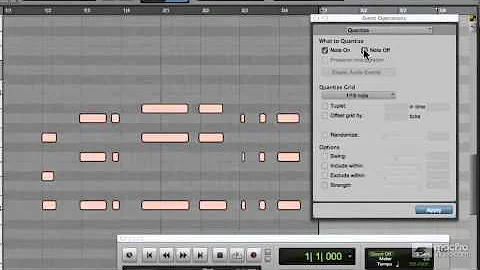 Pro Tools 10 111: Exploring Tracks - 31 What to Quantize