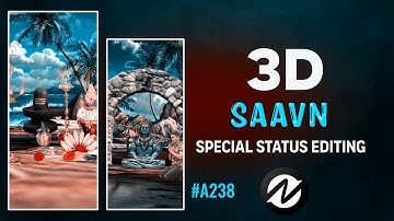 Mahadev 3d Video Editing node video // Sawan special 3D motion status editing tutorial