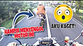 PANIK DAN BERDEBAR JANTUNG HAMPIR MENYENGGOL MOTOR ORANG !! 🥴😔