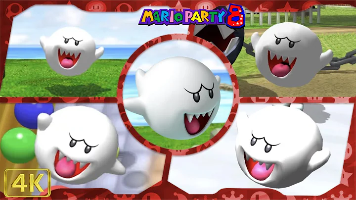 All Minigames (Boo gameplay) | Mario Party 8 for Wii ⁴ᴷ