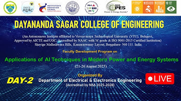 Faculty Development Program on Applications of AI Techniques in Modern Power and Energy Systems day2