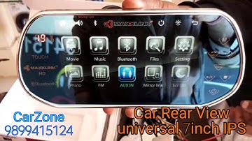 Universal Car 7inch IPS display Rear View Camera Usb Video Full touch screen mirror link BT FM AUX