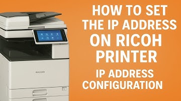 How To Set the IP Address on Ricoh Printer | Ip address configuration I IM C3000
