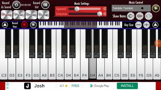twinkle twinkle little star in real piano app cover by (Hiren Roy) screenshot 5