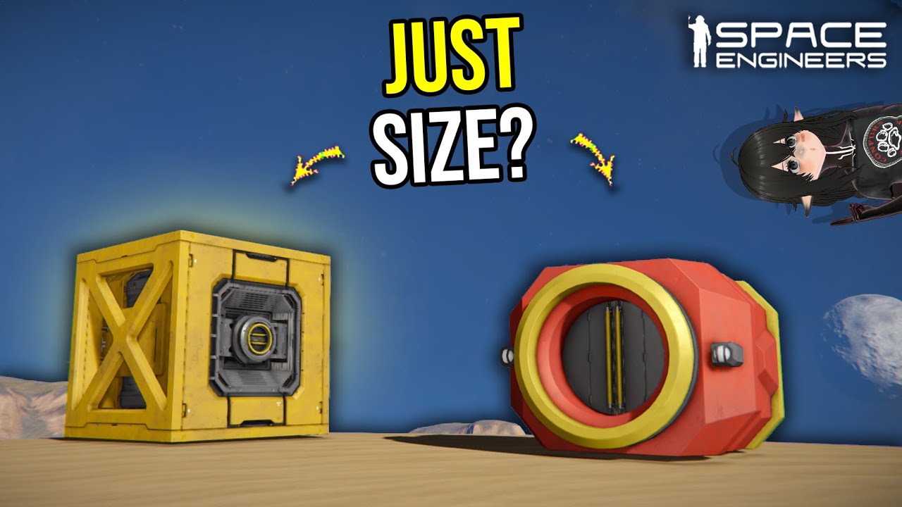 Space Engineers New Small Connector and Default Connector Compared