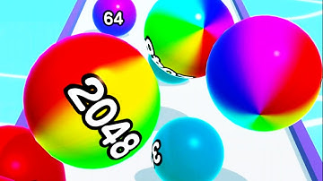 Ball Run 2048 - All Levels Mobile Gameplay Walkthrough Android iOS (Level 86-90)