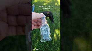 Using a rotary and 5w UV laser from Pascal Liu , I marked this small brandy bottle. #pascalliu