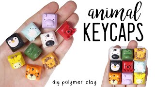 How to DIY Custom Artisan Animal Keycaps Polymer Clay Tutorial