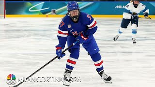 Abbey Murphy taps in Team USA's fifth goal vs. Finland | Winter Olympics 2026 | NBC Sports Information
