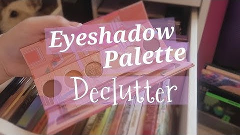 2023 Makeup Collection + Declutter - Eyeshadow Palette Drawer!