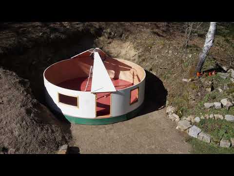 Plurt lightweight yurt assembly time lapse