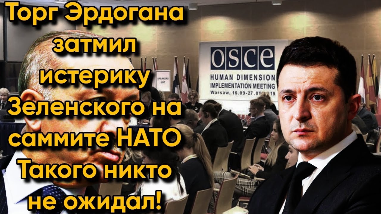Торг Эрдогана затмил истерику Зеленского на саммите НАТО - YouTube