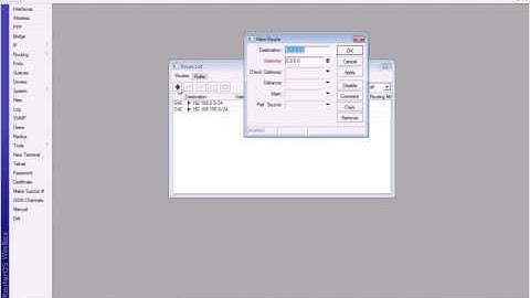 Configurando IP Fixo no mikrotik