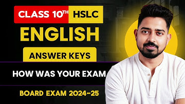 HSLC ENGLISH 2025 SOLVED PAPER| 10TH/MATRIC EXAM 2025 ANSWER KEYS| | ENGLISH GRAMMAR SOLVED PAPER