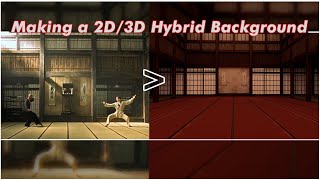 Animation 2D/3D Hybrid Background Time Lapse
