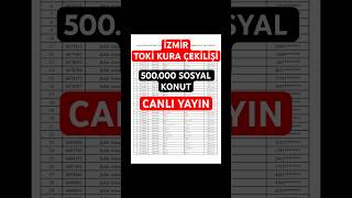 İzmir Toki kura çekilişi canlı yayın izle toki kutlar isim listeleri #ankara #istanbul #türkiye