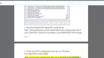 Set up HideIPVPN OpenVPN on Windows XP