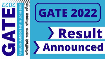 GATE 2022 result announced | Direct link here