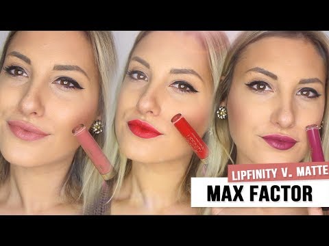 Video: Max Factor 40 Vivacious in 335 Just in Love 24 ur Lipfinity Lip Color pregled