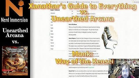 Unearthed Arcana vs Xanathar