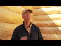 Energy efficient log cabin construction workshop